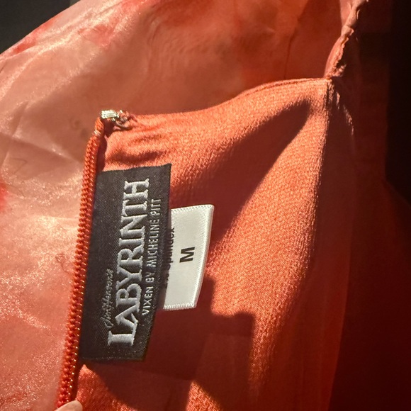 Vixen by Micheline Pitt Vibrant Orange labyrinth size medium never worn Fierys - Picture 5 of 8